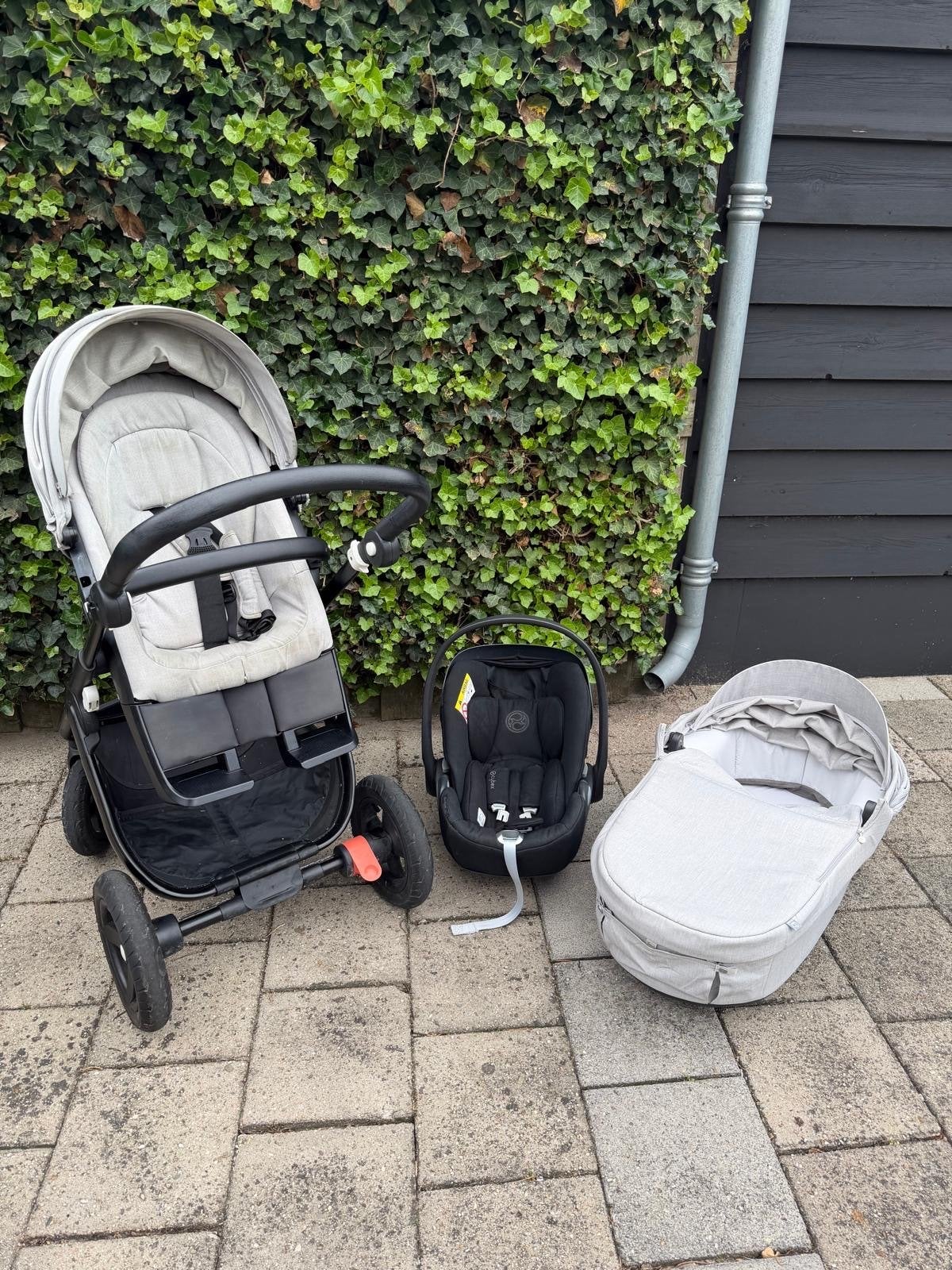 Stokke Trailz kinderwagen met Cybex autostoel, Gebruikt, Luchtbanden, Combiwagen, Ophalen