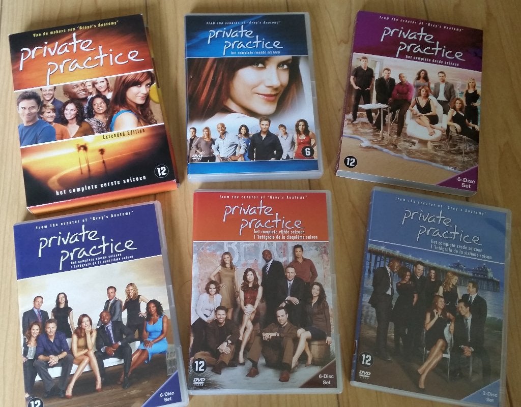 Private practice seizoen 1 t/m 6 greys anatomy new amsterdam, Vanaf 12 jaar, Verzenden, Zo goed als nieuw, Drama