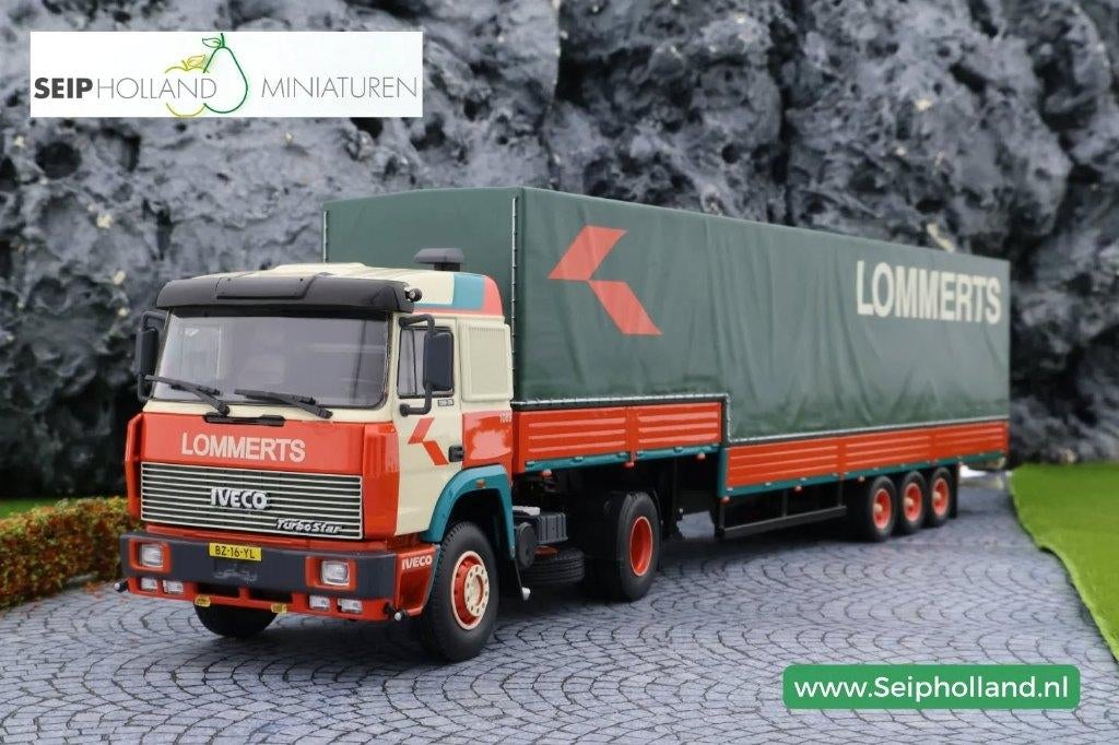 TEKNO IVECO TURBOSTAR Lommerts zwanenhals, Hobby en Vrije tijd, Modelauto's | 1:50, Nieuw, Bus of Vrachtwagen, Tekno, Ophalen of Verzenden