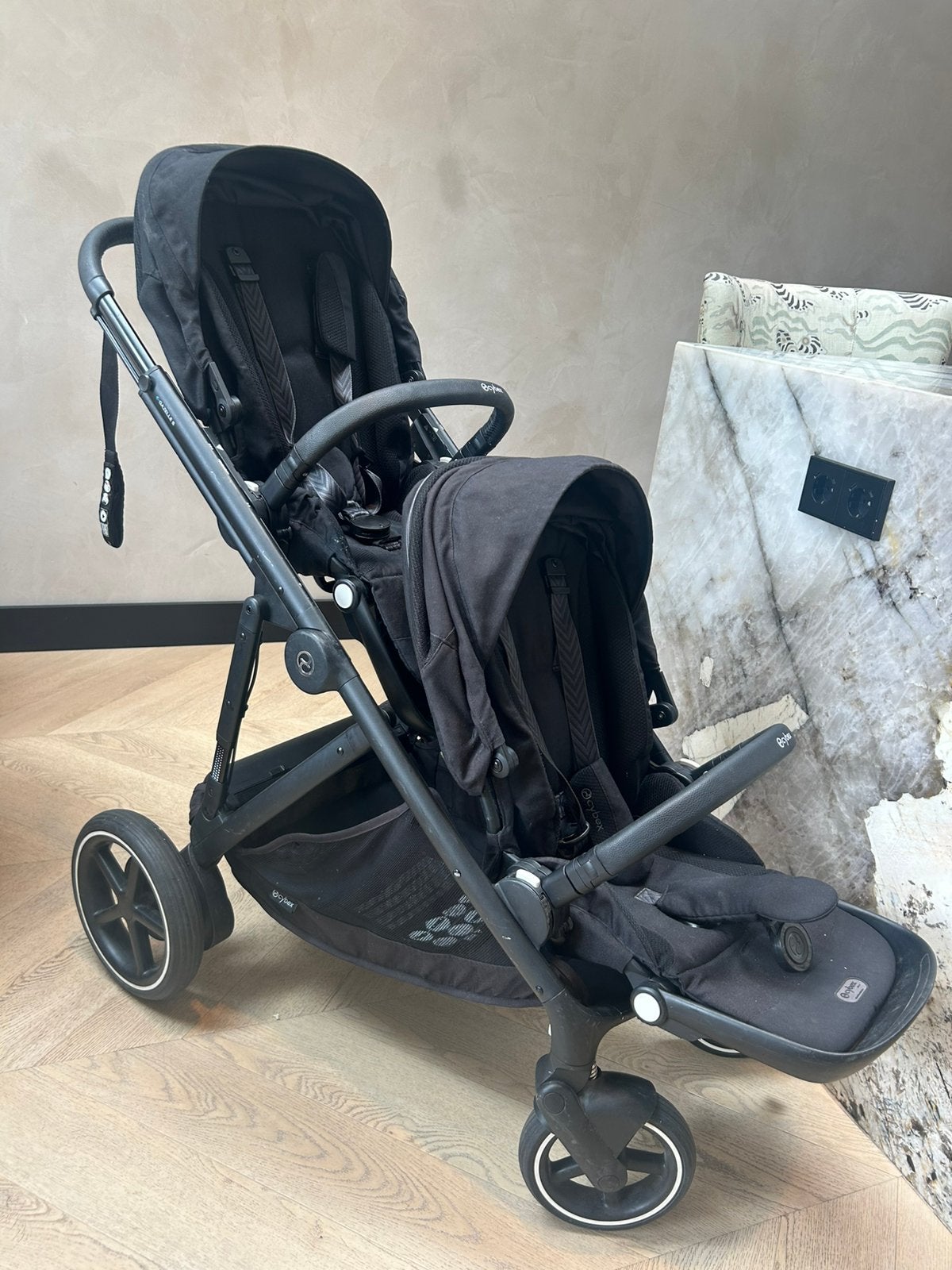 Cybex e-Gazelle S Duo Kinderwagen + Veel Accessoires, Ophalen, Zo goed als nieuw, Kinderwagen of Buggy