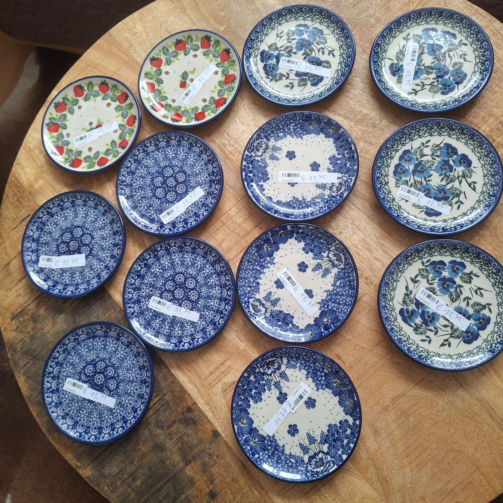 Diverse bordjes 12,5 cm Bunzlau Castle Pools keramiek-nieuw, Overige merken, Keramiek, Nieuw, Ophalen of Verzenden