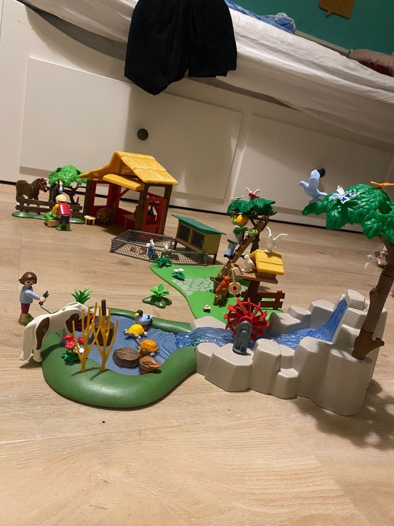 Playmobil 4851 kinderboerderij – zelf samengesteld, Ophalen, Gebruikt, Gebouw, Losse onderdelen