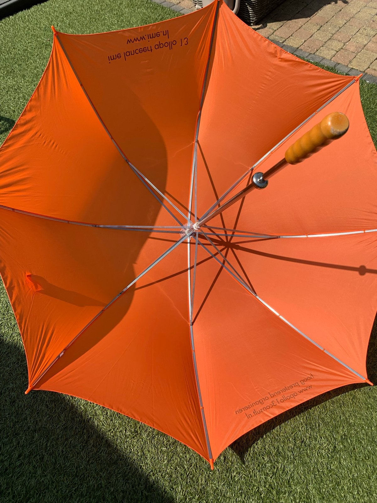Oranje paraplu voor de voetbal fan., Ophalen of Verzenden, Zo goed als nieuw, Oranje