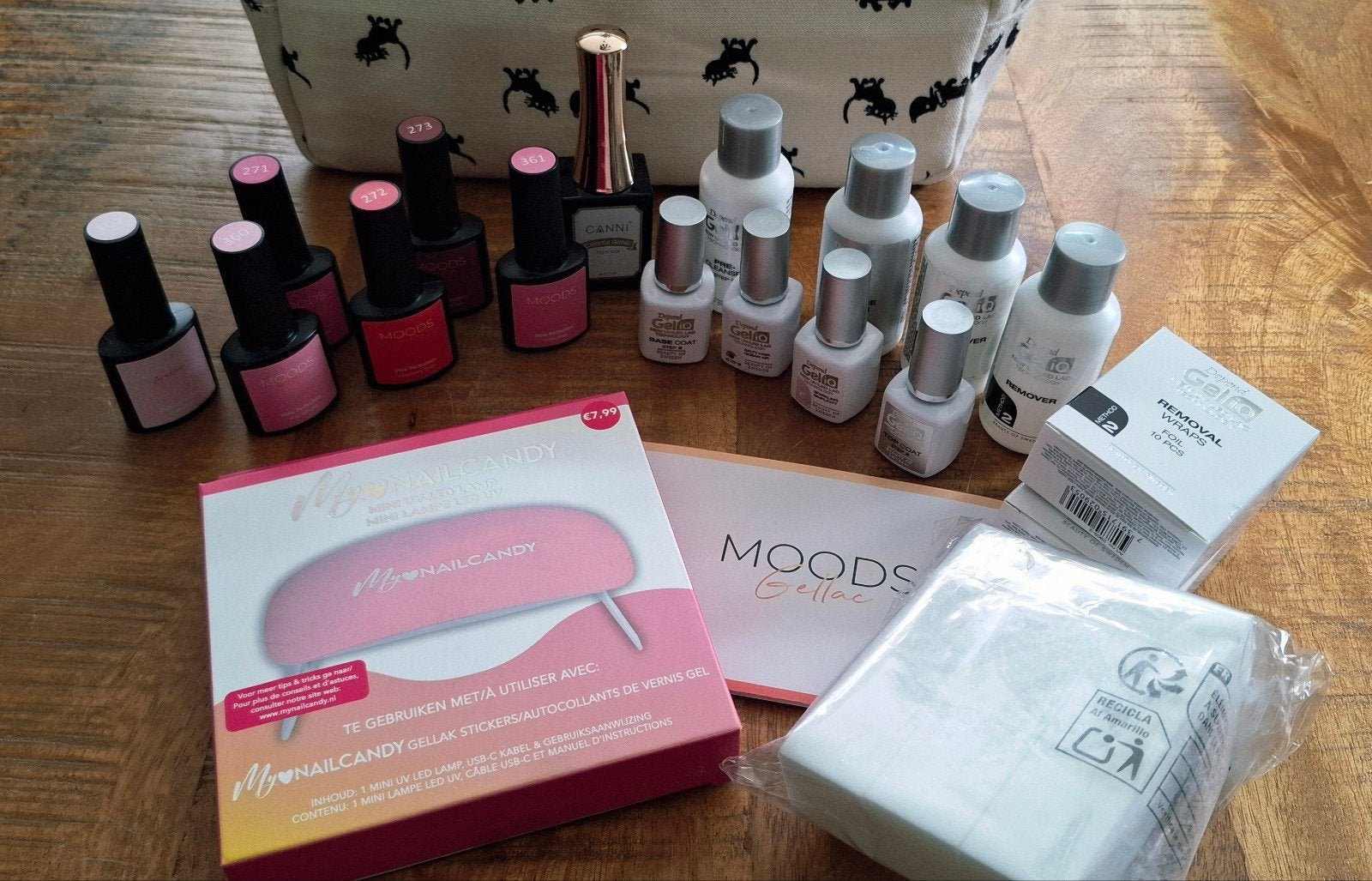 starterset gellak met uv lamp, Ophalen, Zo goed als nieuw, Overige kleuren, Handen en Nagels