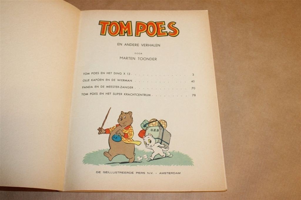 Tom Poes en Andere Verhalen — Marten Toonder [1960], Eén stripboek, Verzenden, Gelezen