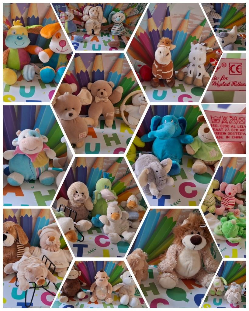 Tiamo collection knuffels nog 40 stuks Ti Amo verzamelling, Wasbaar, Overige typen, Ophalen of Verzenden, Zo goed als nieuw