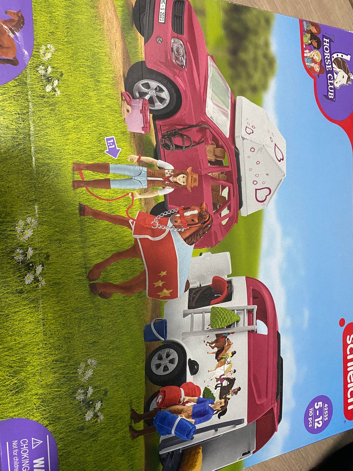 Schleich paarden campeer set auto en trailer