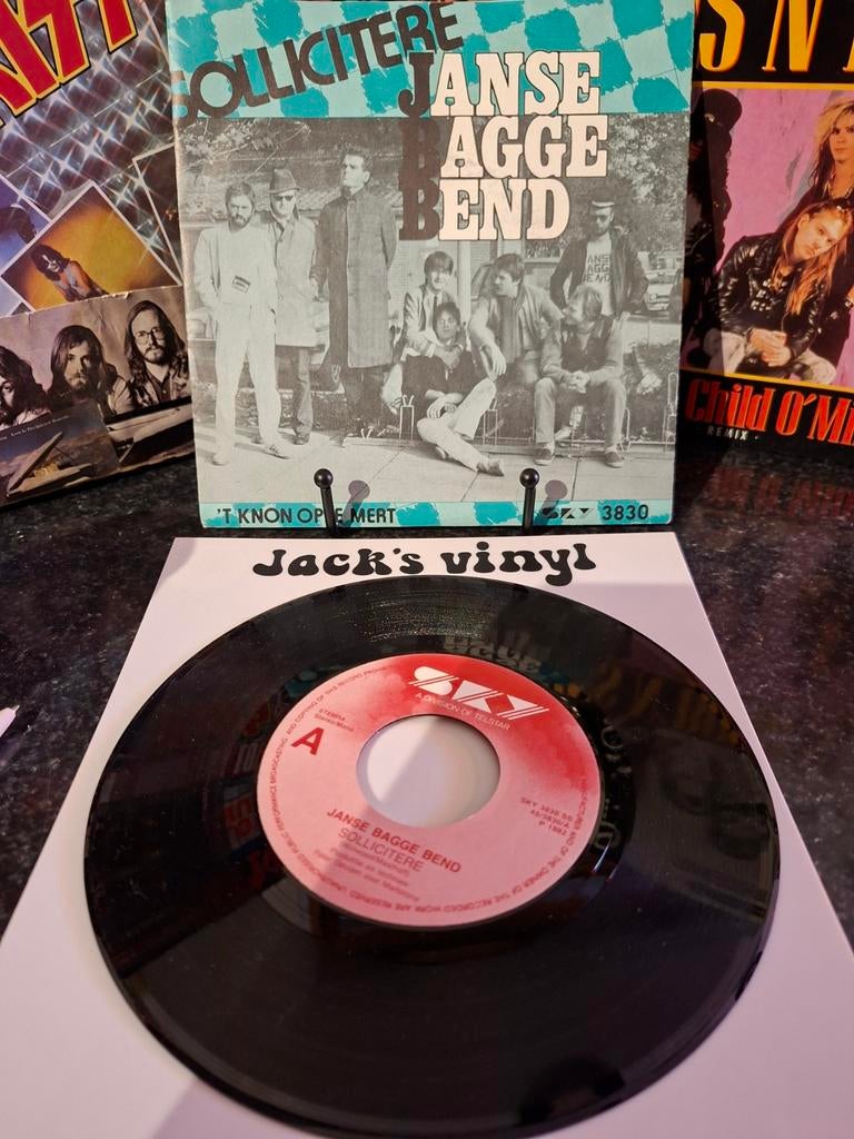 Janse Bagge Bend - Sollicitere (Single, 7 inch)1983/1, Ophalen of Verzenden, Zo goed als nieuw, Overige formaten, Levenslied of Smartlap