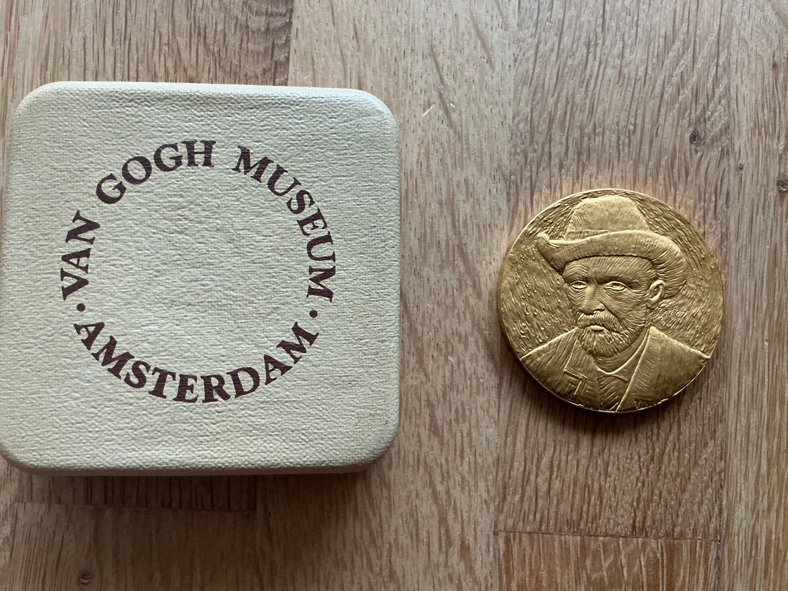 Vincent van Gogh penning officiele opening Museum., Postzegels en Munten, Penningen en Medailles, Ophalen of Verzenden, Brons