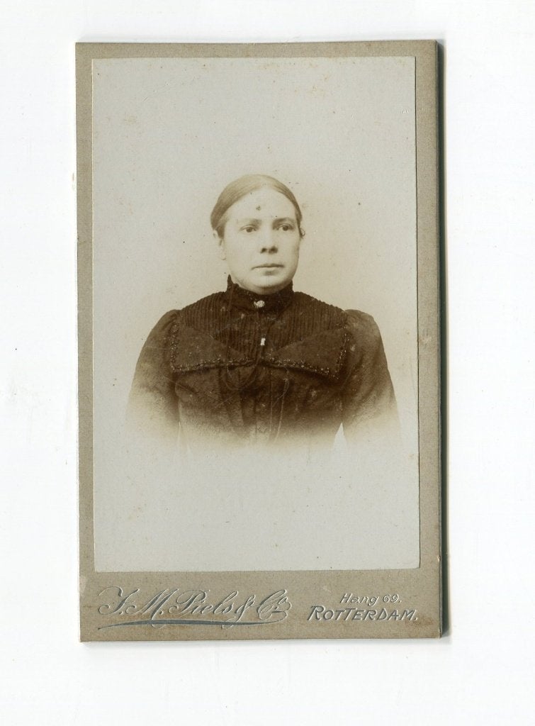 Carte de Visite, J.M. Piels & Co. Rotterdam, Foto, Ophalen of Verzenden, Zo goed als nieuw, Voor 1940