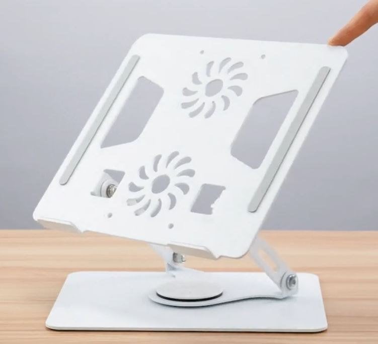 laptopstandaard laptopverhoger laptophouder wit ZGAN, Ophalen of Verzenden, Zo goed als nieuw, In diepte verstelbaar