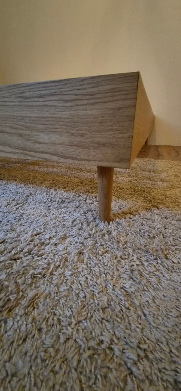 Foto 5 van Eikenhouten bed met lattenbodem - 160x200 cm