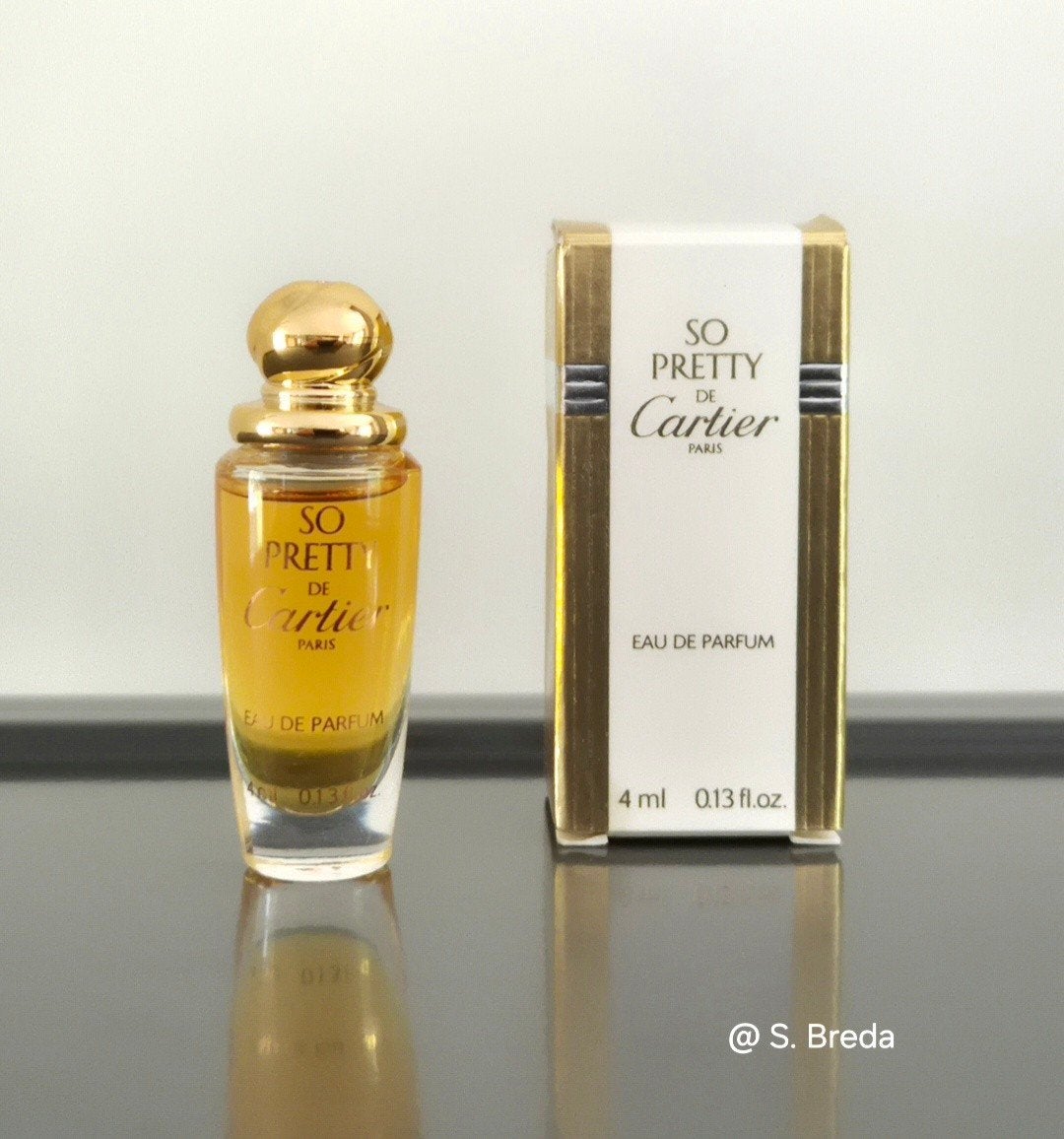Cartier - So Pretty - miniatuur met doosje, Ophalen of Verzenden, Zo goed als nieuw, Miniatuur, Gevuld