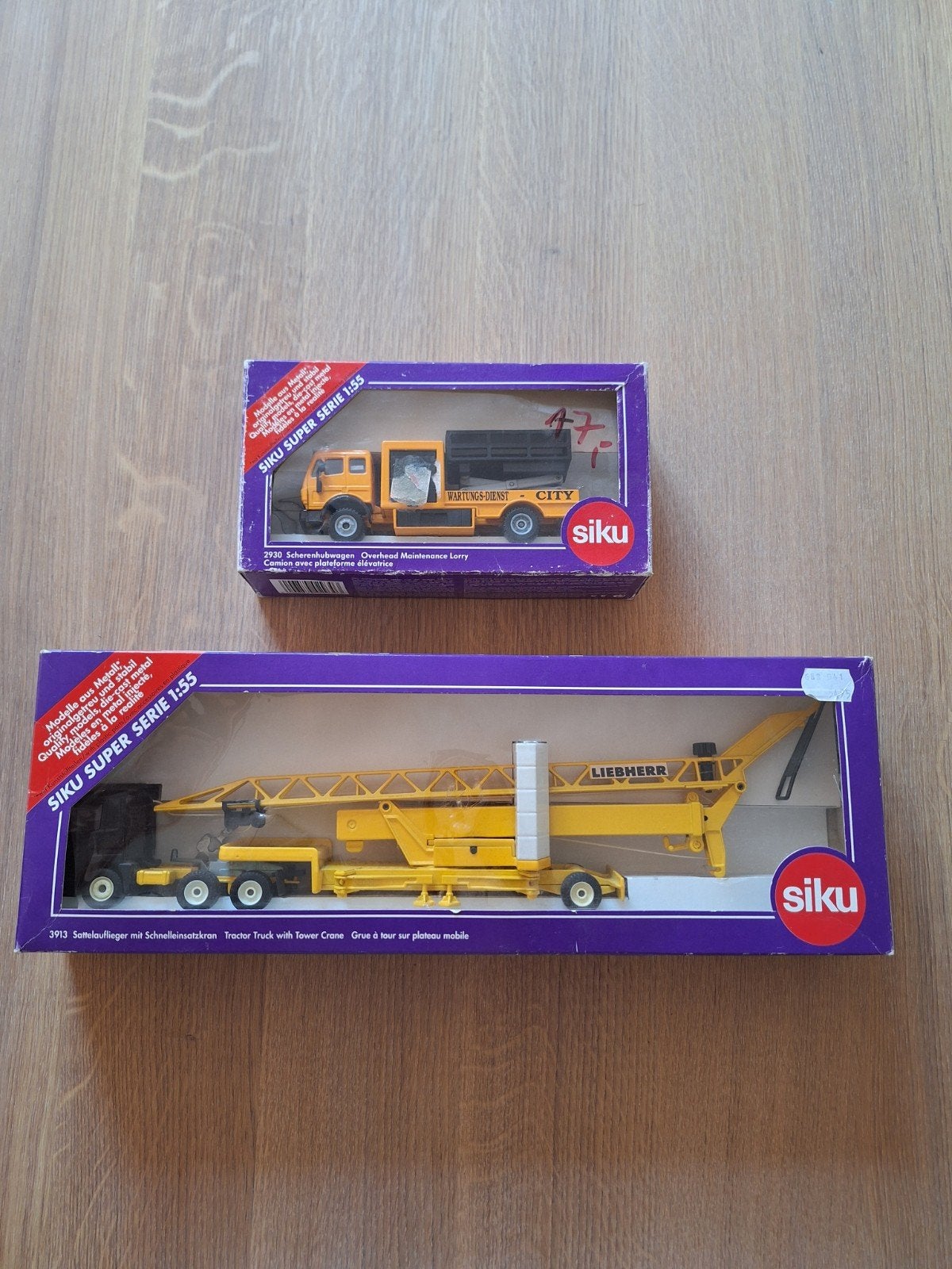 Siku Super Serie 1:55 - Onderhoudsvoertuig en Kraanwagen, Overige merken, 1:32 tot 1:50, Ophalen of Verzenden, Zo goed als nieuw