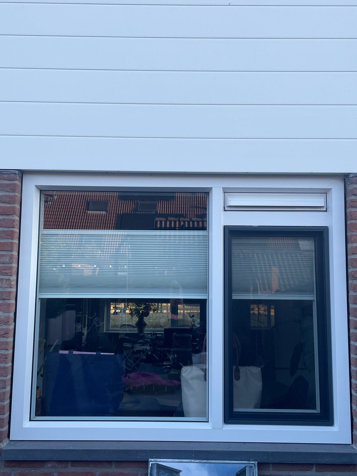 Raamkozijn (kunststof) HR++ en Ventilatierooster, Ophalen, Gevelraam of Ruit, 80 tot 120 cm, Zo goed als nieuw