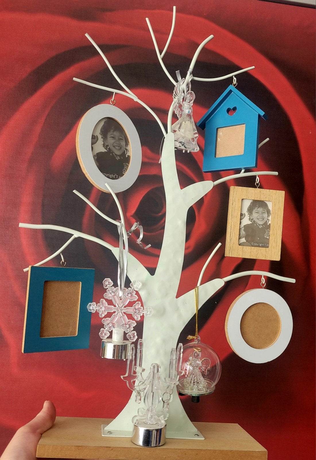 Fotocarrousel met diverse fotolijstjes en decoratie, Fotocarrousel, Hangend, Nieuw, Ophalen of Verzenden