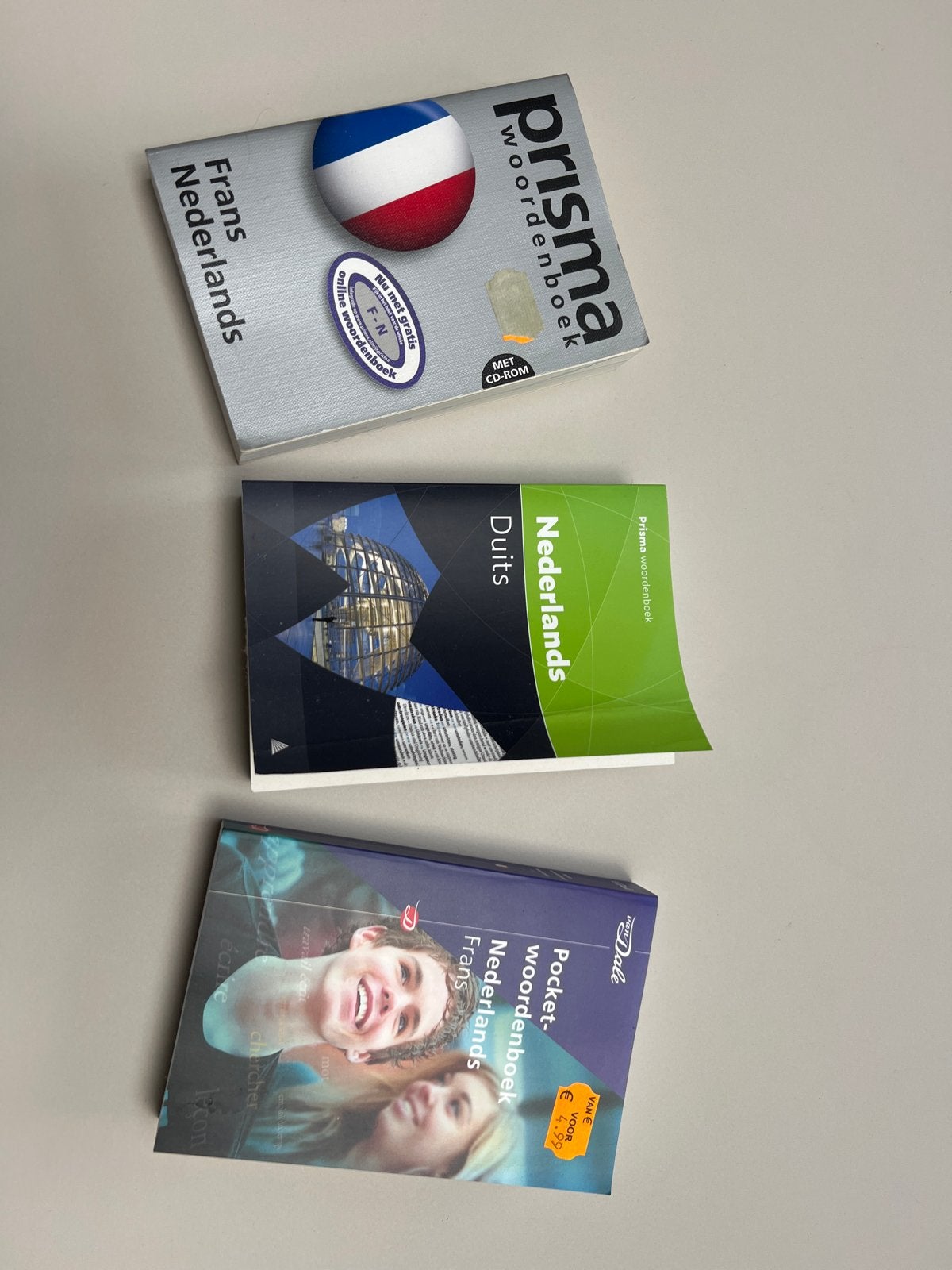 Woordenboeken: Frans-Nederlands en Nederlands-Duits, Boeken, Ophalen of Verzenden, Gelezen, Prisma of Spectrum, Nederlands