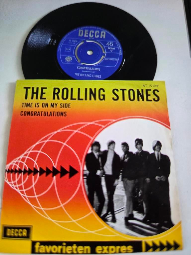 The Rolling Stones - Time Is On My Side / Congratulations, Ophalen of Verzenden, Gebruikt, Pop