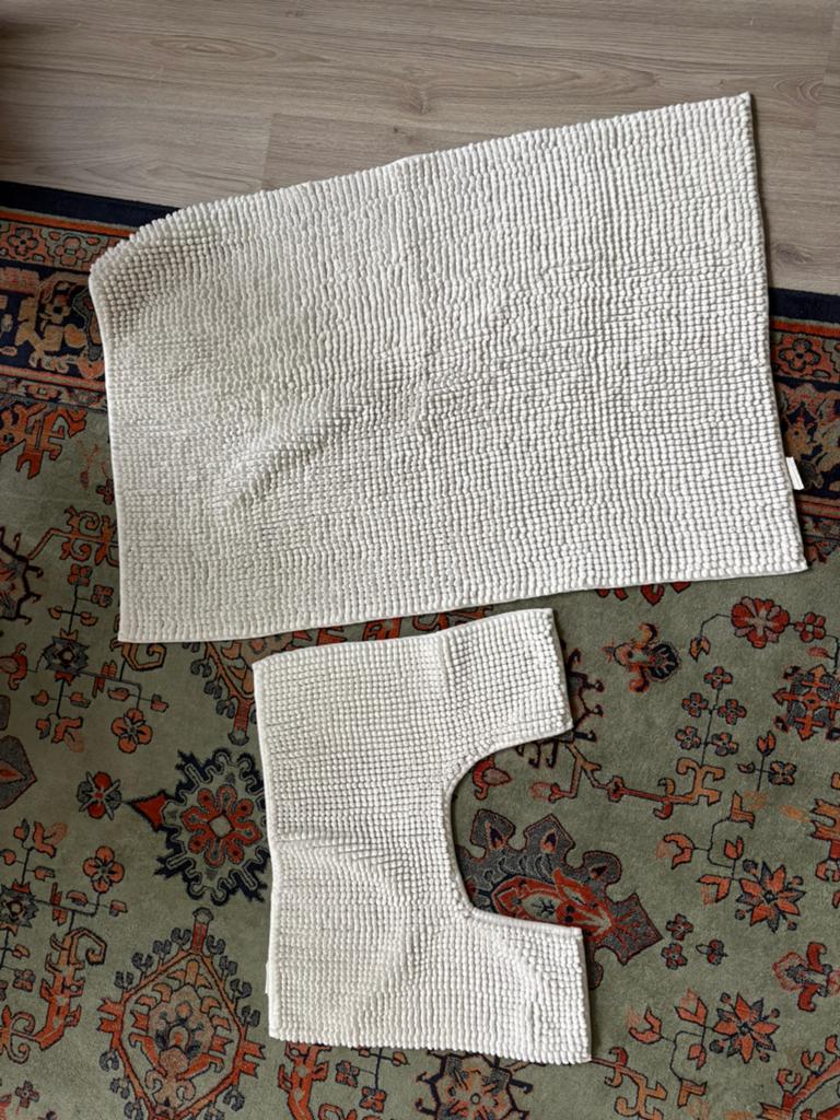 Toilet en badkamer matje wit, Ophalen, Zo goed als nieuw