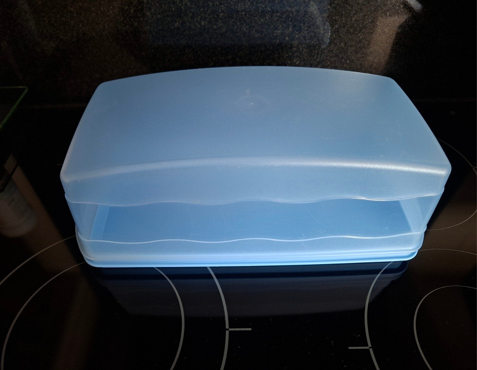 Tupperware Cakedoos - Blauw, Gebruikt, Bewaardoos, Blauw, Ophalen of Verzenden