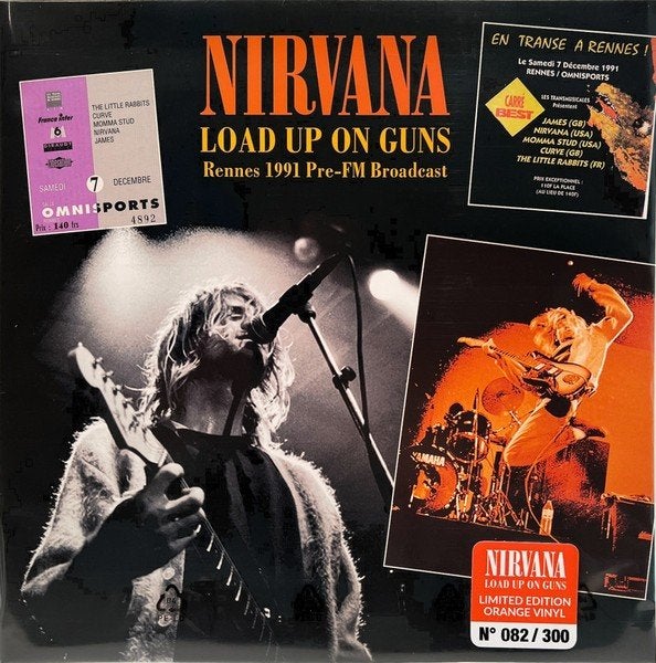 Nirvana - Load up on guns Rennes 1991 1lp orange vinyl lim., 1990 - 1999, Alternative, Ophalen of Verzenden, 12 inch