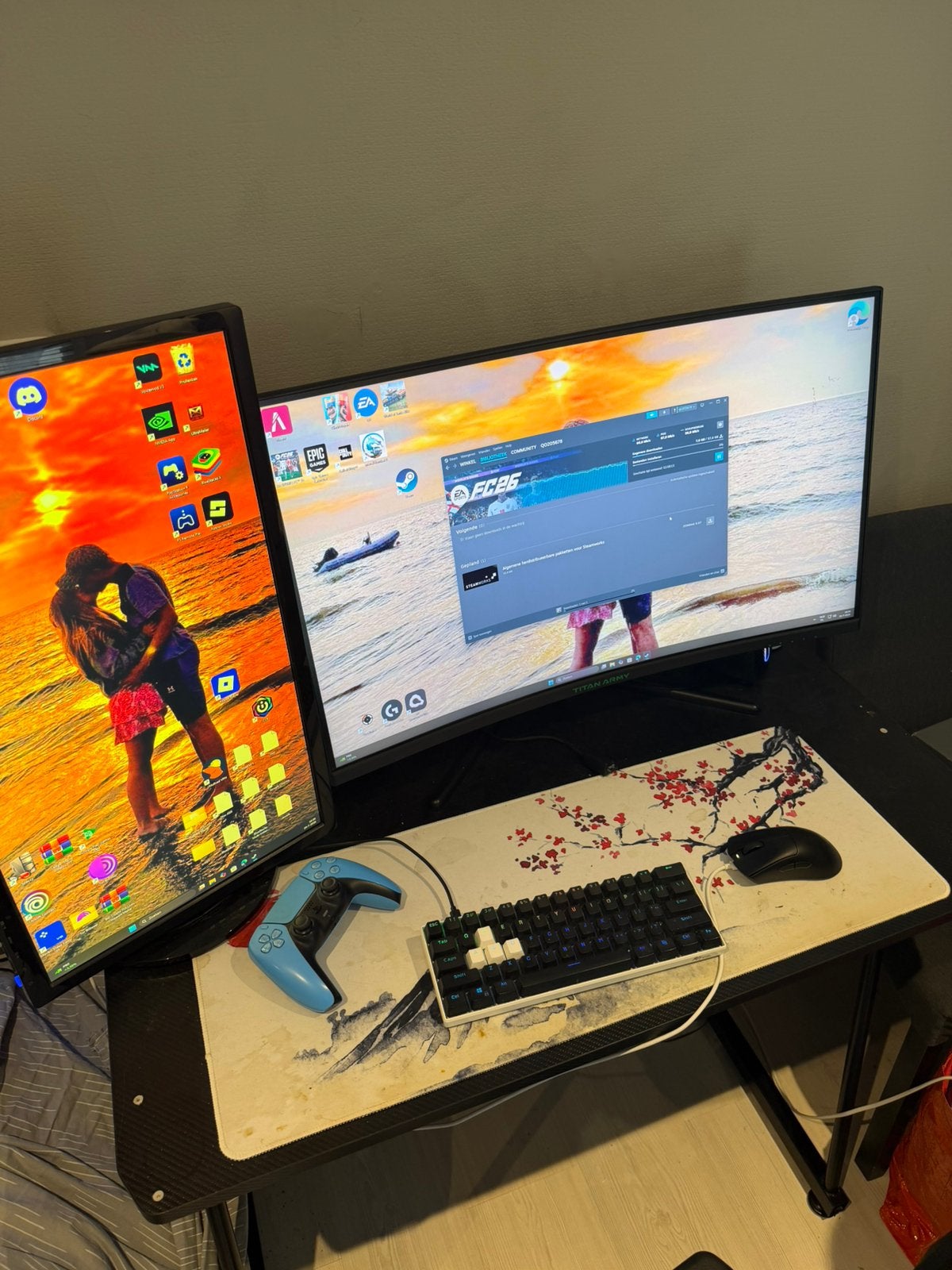 Gaming Setup -complete-monitor-pc-RTX3070ti-300+fps-Ultra, Ophalen, Zo goed als nieuw, Gaming, 3 tot 4 Ghz
