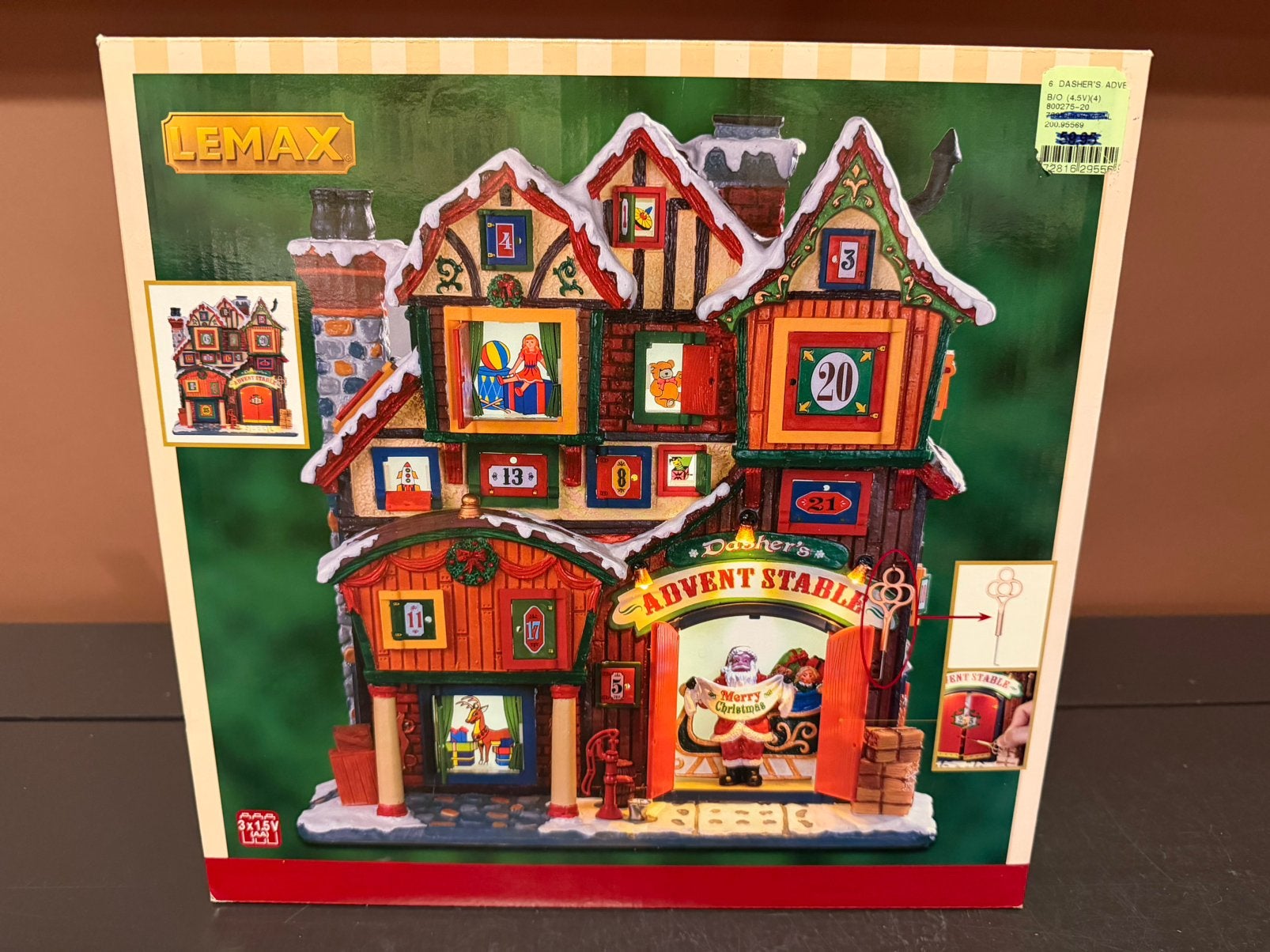 Lemax Dasher’s Advent StableFaçades) KERSTDORP, Ophalen of Verzenden, Zo goed als nieuw