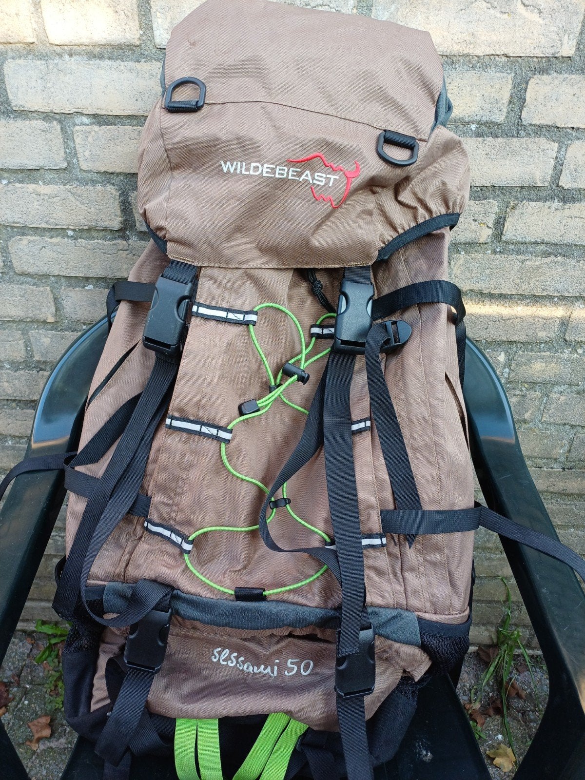 Backpack 50 liter - beige, Ophalen, Zo goed als nieuw, Rugzak