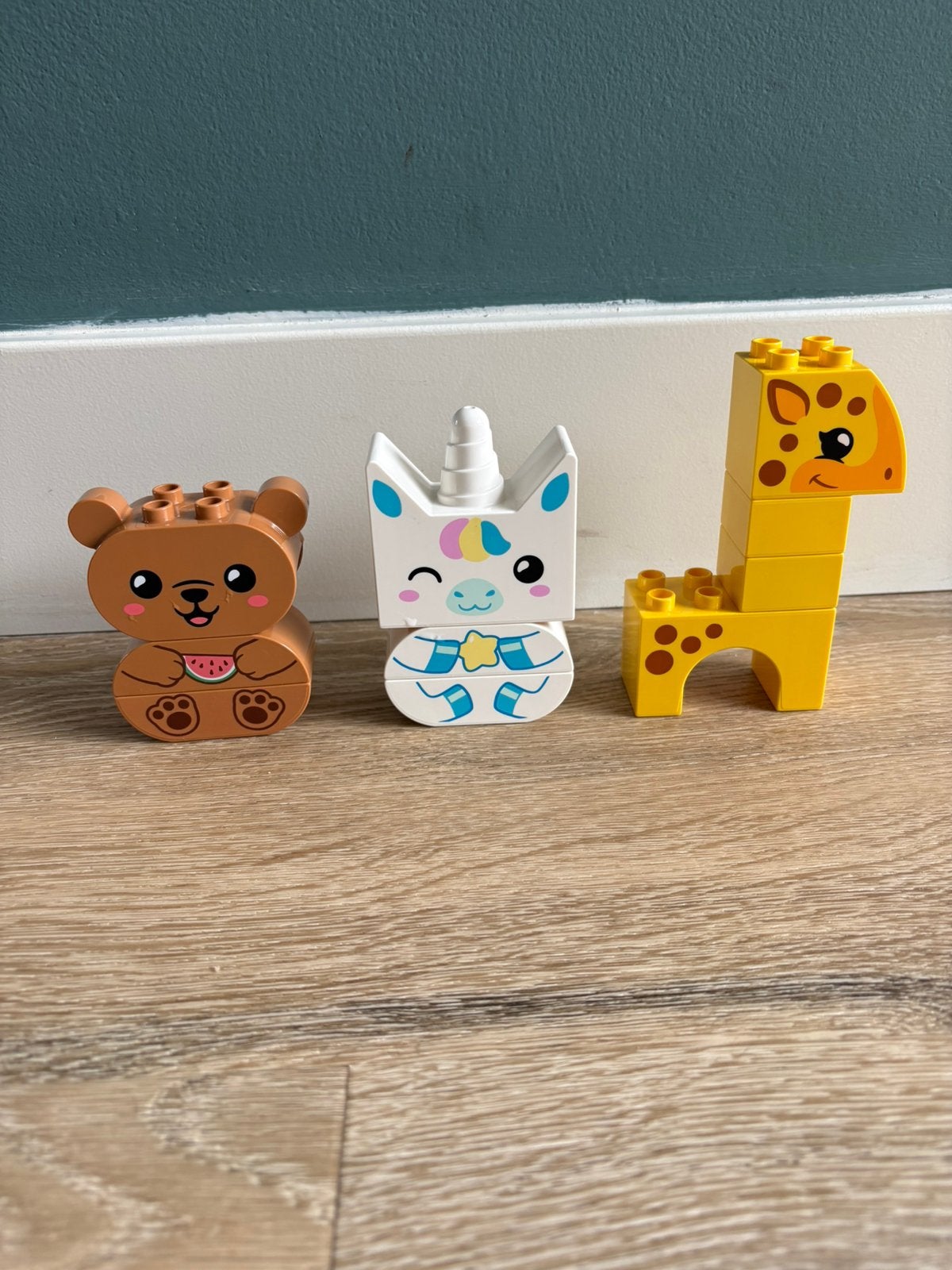 Duplo eenhoorn, beer en giraf, Ophalen, Zo goed als nieuw, Duplo