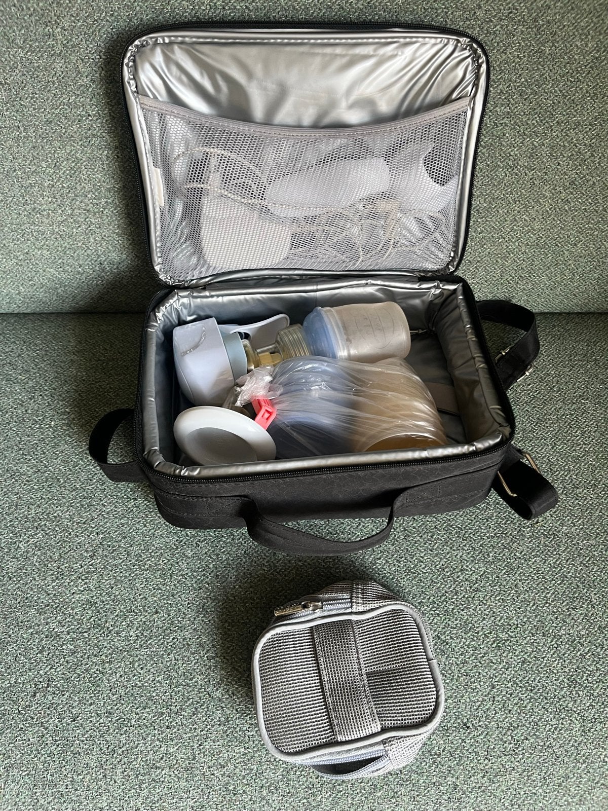 Philips Avent Borstkolf met accessoires en tas, Ophalen of Verzenden, Gebruikt