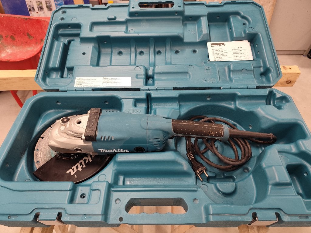 Makita GA9020S Haakse Slijper 230mm 2200W, Ophalen, Zo goed als nieuw, 1000 watt of meer, Haakse handslijpmachine