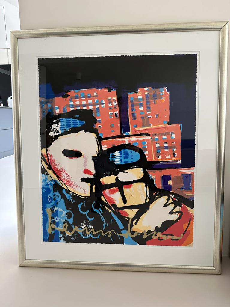 Zeefdruk Herman Brood “City Love” ,gesigneerd en genummerd, Antiek en Kunst, Kunst | Litho's en Zeefdrukken, Ophalen of Verzenden