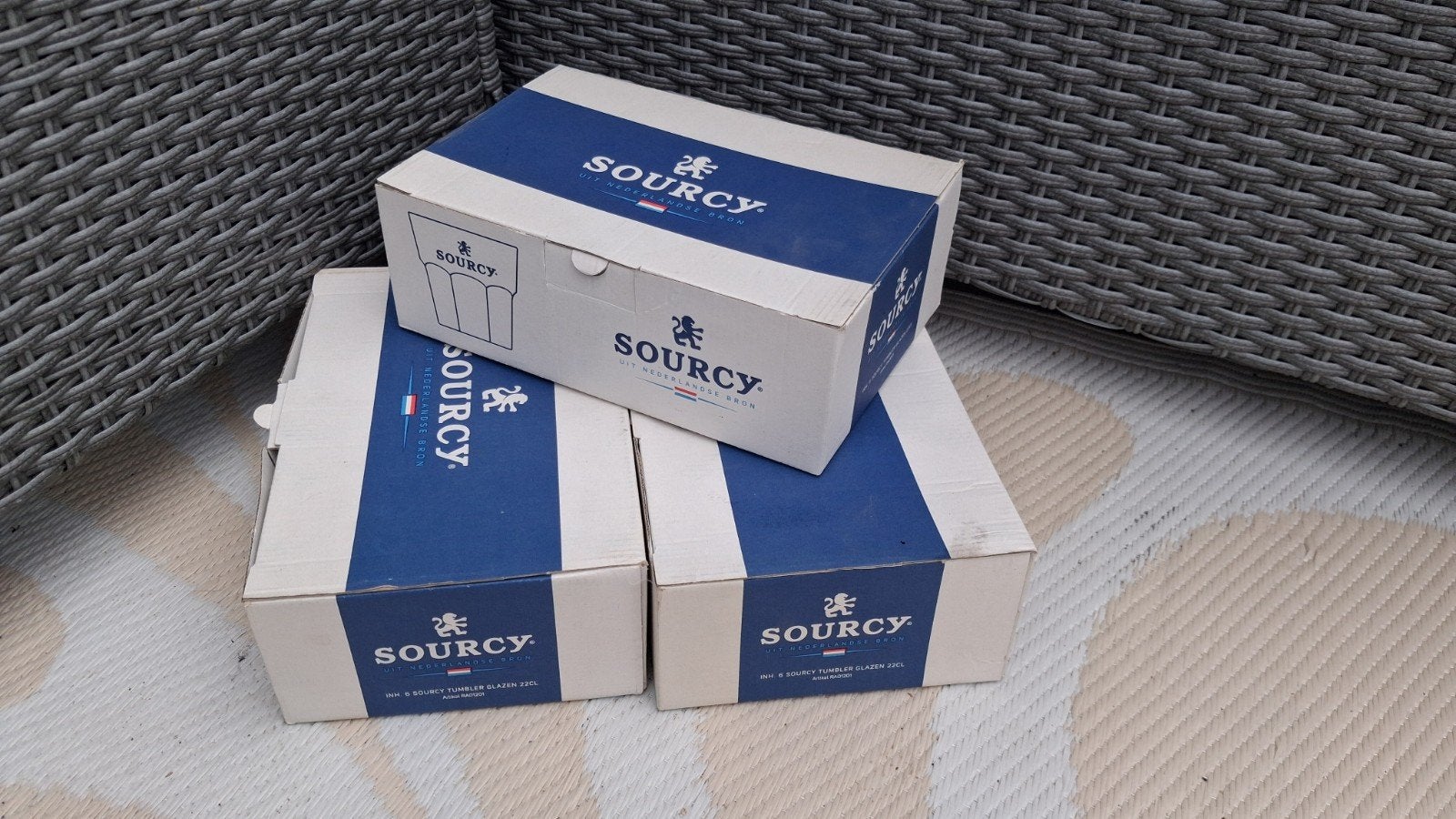 Sourcy glazen. 18 stuks., Ophalen, Nieuw, Overige typen