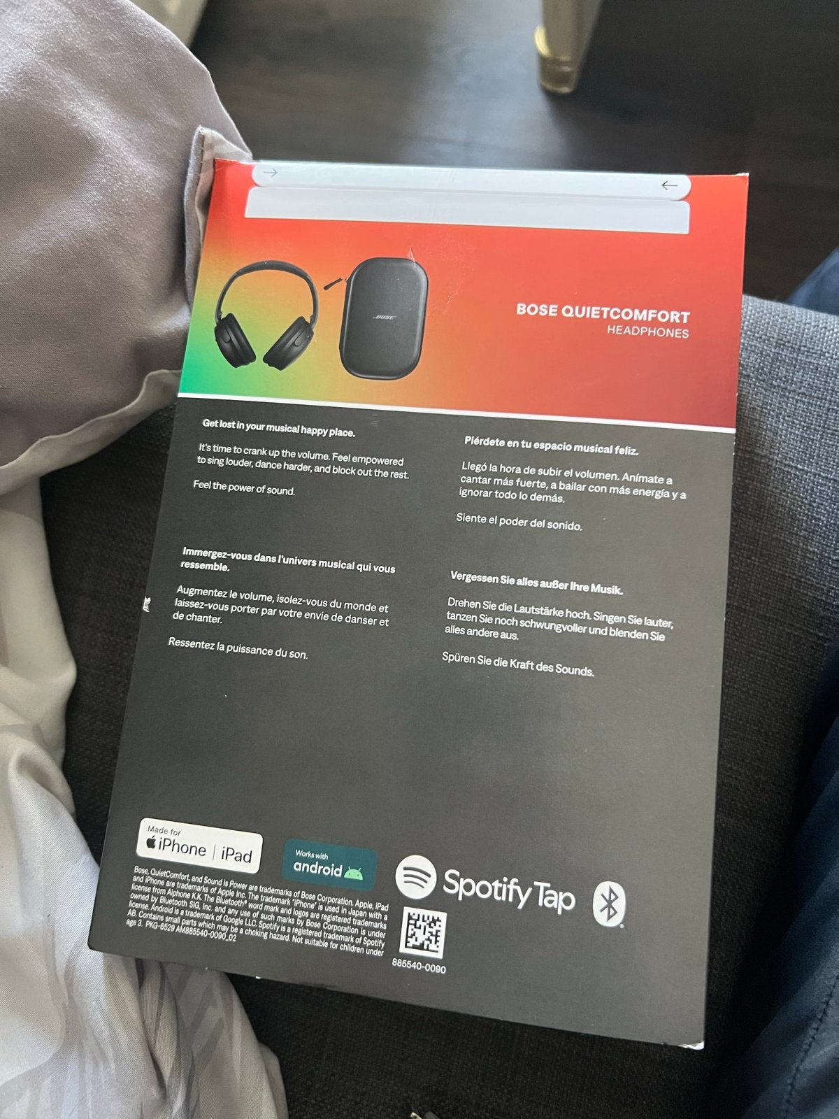 Bose QuietComfort Hoofdtelefoon - Noise Cancelling, Audio, Tv en Foto, Koptelefoons, Nieuw, Ophalen of Verzenden, Over-ear, Zwart