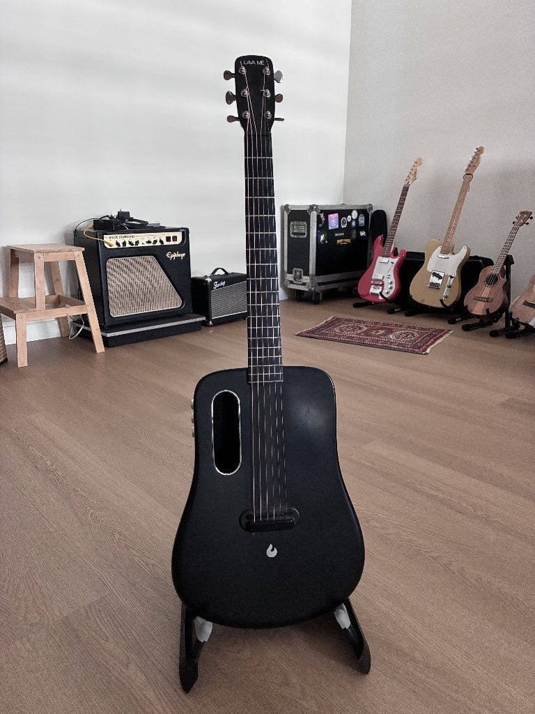 LAVA ME 2 Freeboost Carbon Fibre Travel Guitar, Ophalen, Zo goed als nieuw, Western- of Steelstringgitaar, Met (piezo-)element