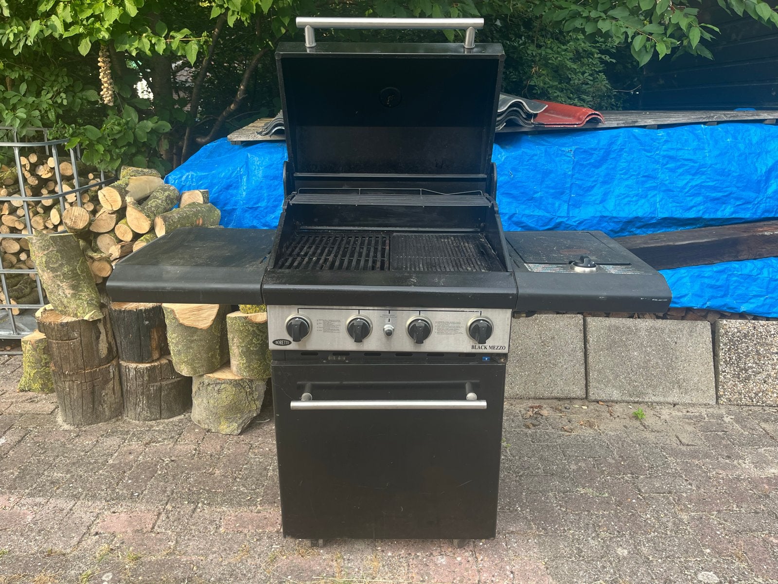 Boretti gasbarbecue Black Mezzo - Zwart, Ophalen, Gebruikt