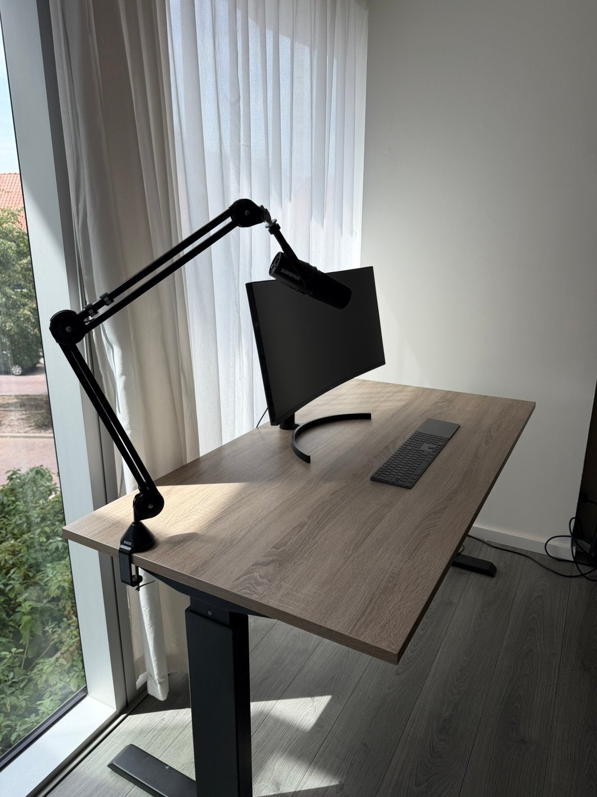 Bureaublad 160x80 (Robson Eiken) excl. standaard, Ophalen, Demontabel, 160 cm, Gebruikt