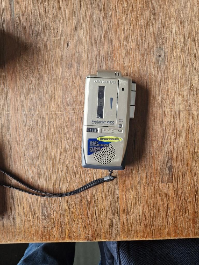 Olympus Pearlcorder J500 Microcassette Recorder, Audio, Tv en Foto, Walkmans, Discmans en Minidiscspelers, Ophalen of Verzenden