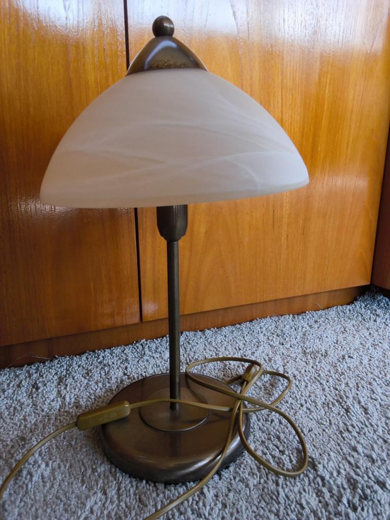 Zeer nette brocante tafellamp (alleen ophalen), Ophalen, Gebruikt, Overige materialen, 50 tot 75 cm
