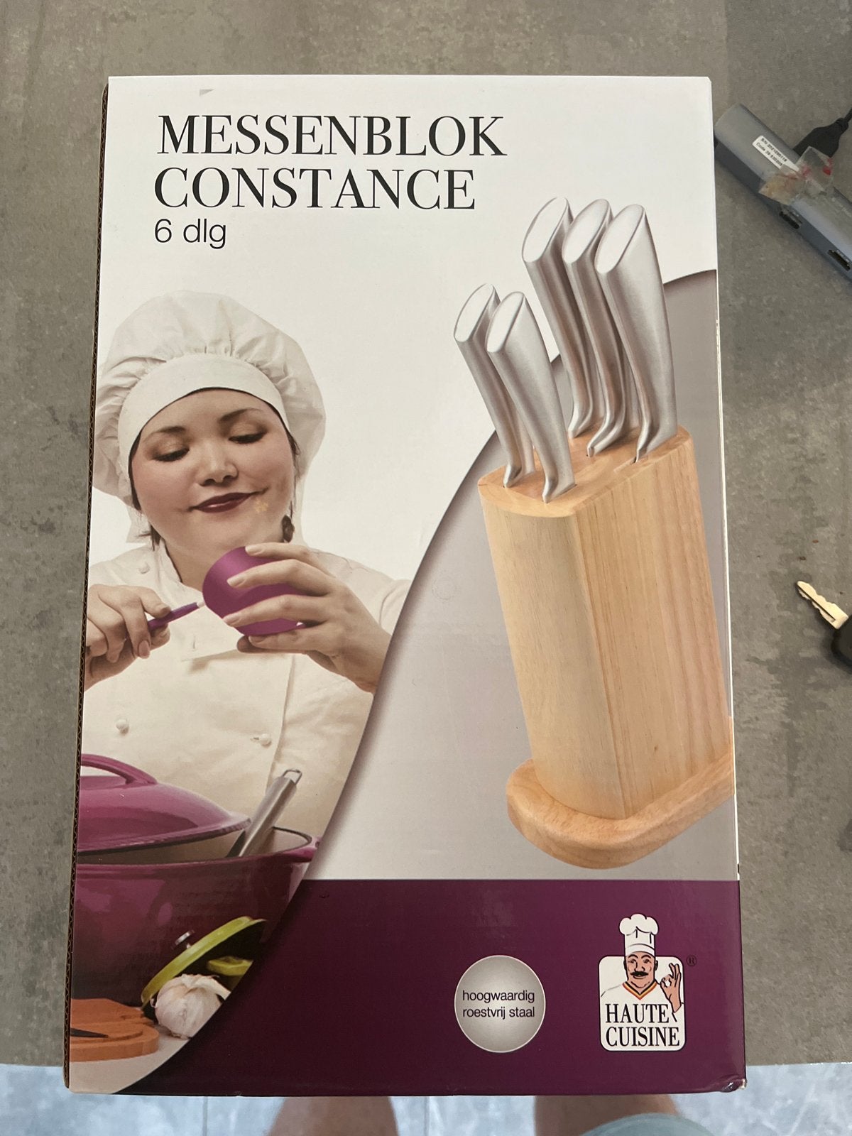 Messenblok Constance 6-delig - Nieuw en ongebruikt, Ophalen, Overige typen, Nieuw, Metaal