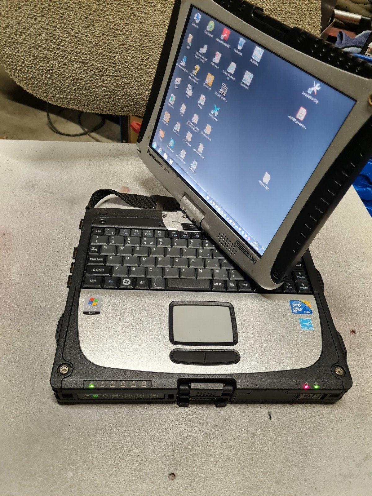 Panasonic Toughbook CF-19 - Robuuste Laptop/Tablet, Gebruikt, Panasonic, Minder dan 4 GB, Qwerty