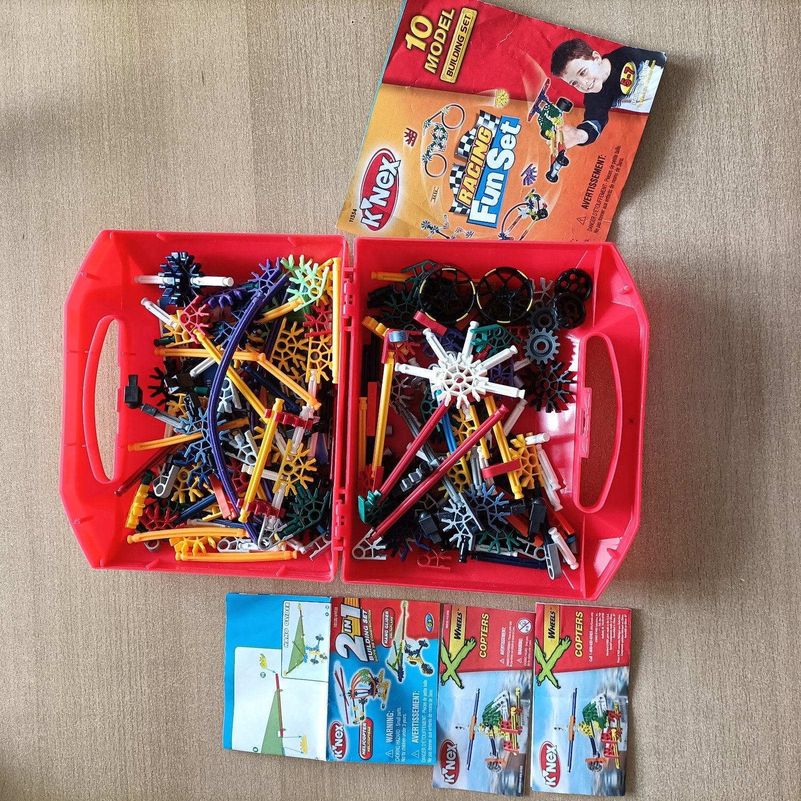 K'nex meerdere sets in bijpassend rood koffertje, Ophalen of Verzenden, Zo goed als nieuw, K'nex