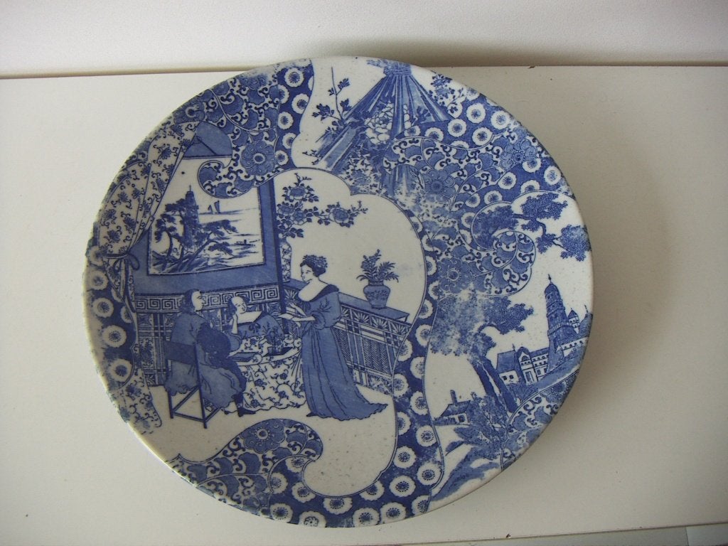 Japan porselein imari schaal / schotel jr.1900-1920., Antiek en Kunst, Ophalen of Verzenden