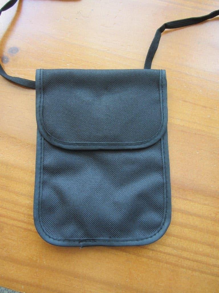 Zwart nektasje/reisportemonnee 16x12 cm, Ophalen of Verzenden, Zo goed als nieuw, Zwart, Overige merken
