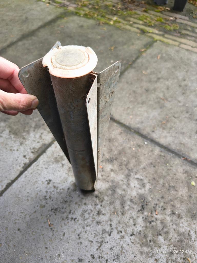 Droogmolen standaard voor in de grond, Tuin en Terras, Droogmolens en Wasrekken, Ophalen, Droogmolen
