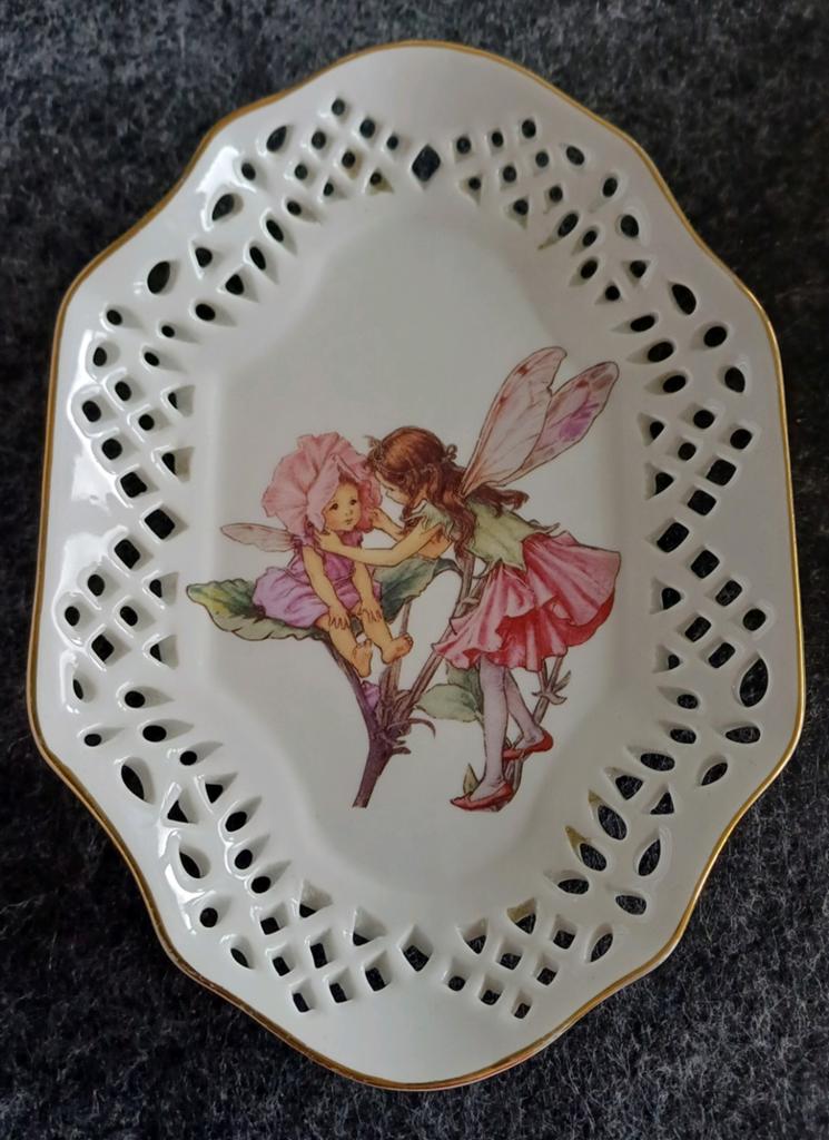 Mooi the Flower fairies collection bordje Reutter porzellan, Ophalen, Porselein, Bord of Schaal