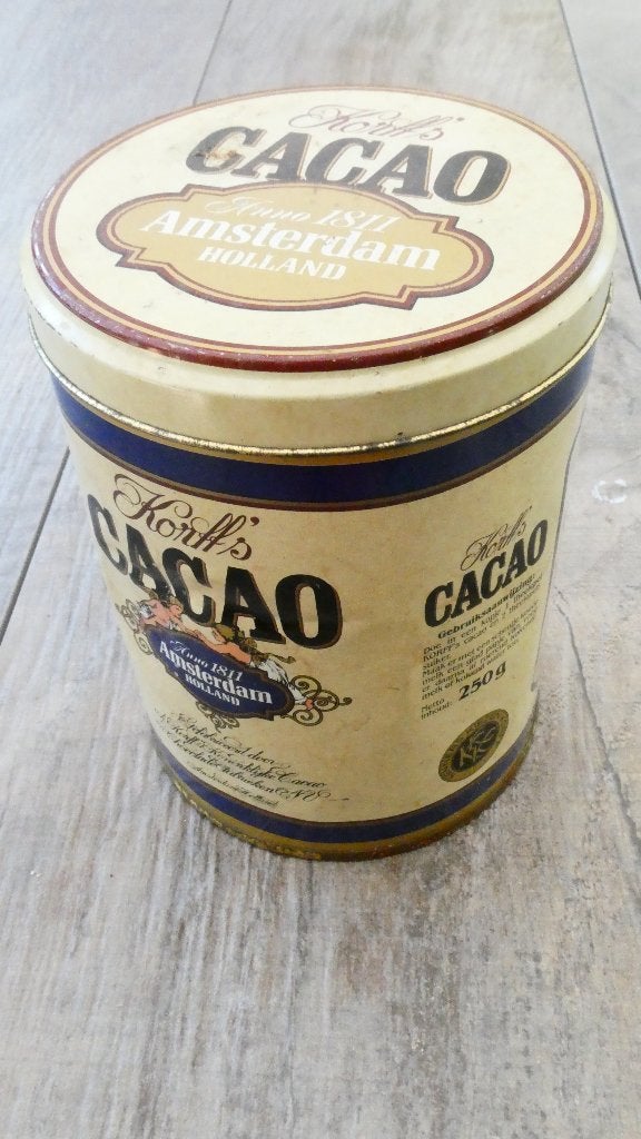 antike Droste blik cacao, Verzamelen, Blikken, Ophalen, Gebruikt, Overige, Droste
