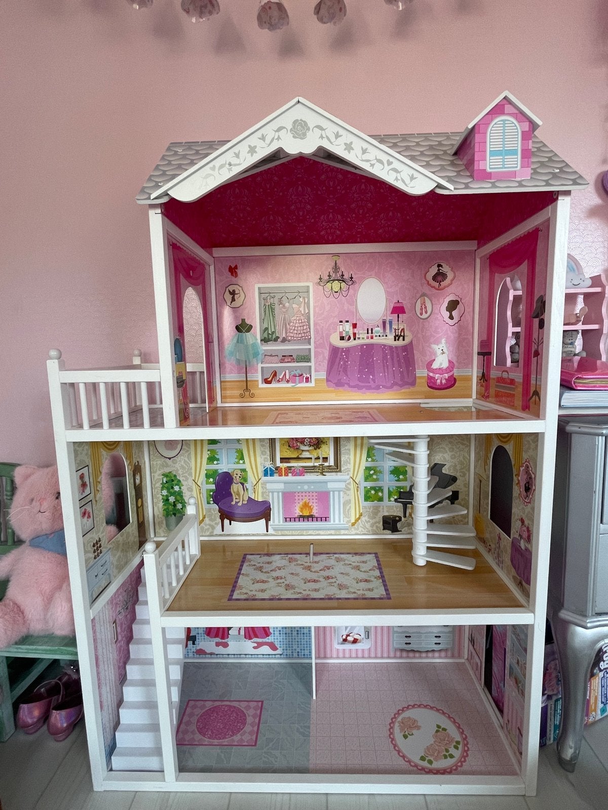 Poppenhuis bandits en angels, Ophalen, Gebruikt, Poppenhuis