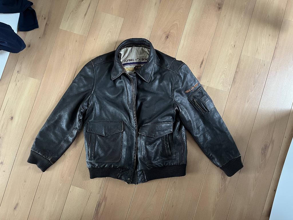 Arma leren heren pilotenjack XL / 52, Kleding | Heren, Jassen | Winter, Ophalen of Verzenden, Zo goed als nieuw, Maat 52/54 (L)