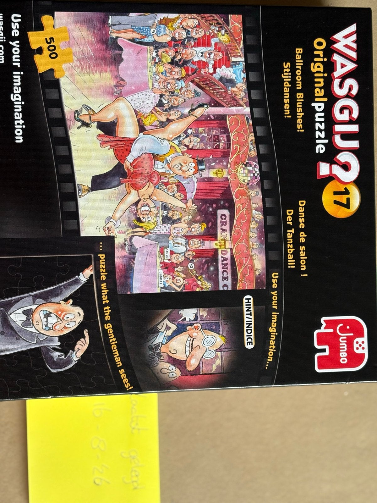 Wasgij Original 17: Ballroom Blushes! 500 stukjes puzzel, Ophalen of Verzenden, Minder dan 500 stukjes, Gebruikt, Legpuzzel